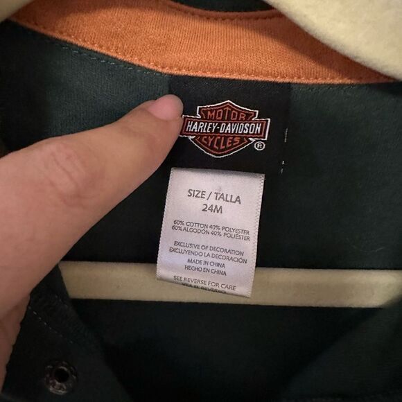 Harley Davidson onesie 24 months - Picture 3 of 4